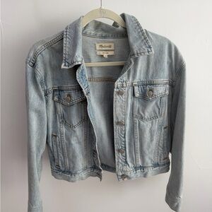 Madewell Boxy Crop Denim Jacket